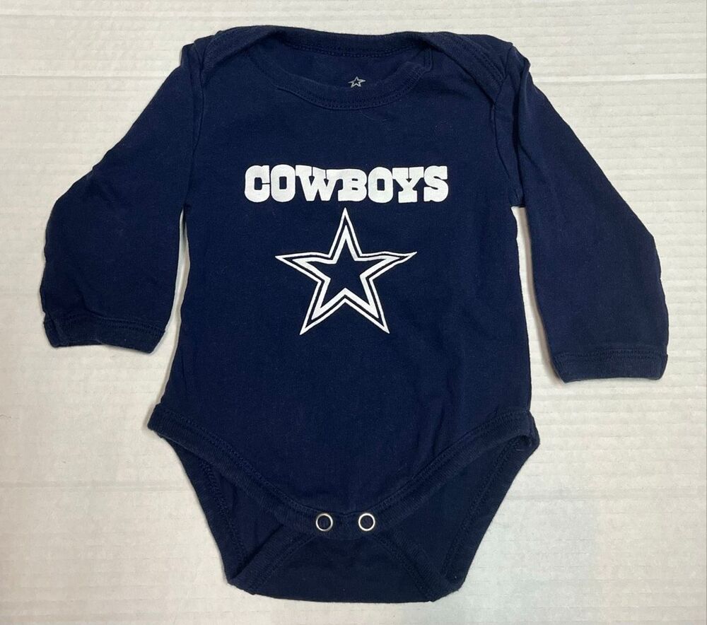 Cowboys Authentic Apparel Bodysuit Boys Size 0-3 Months